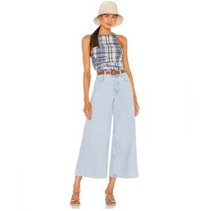 Free People We The Free Landry Crop Wide Leg Jeans - Size 30